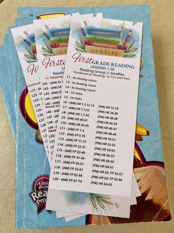1st Grade Reading Bookmarks - Group 1