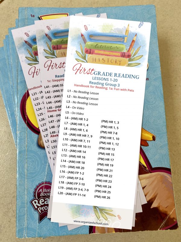 1st Grade Reading Bookmarks - Group 3