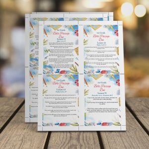 1st Grade Bible Passage Reminder Cards