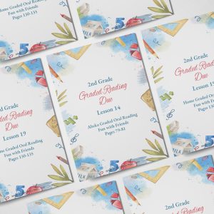 2nd Grade Graded Reading Reminder Cards