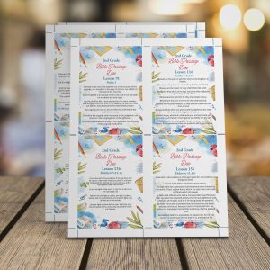2nd Grade Bible Passage Reminder Cards