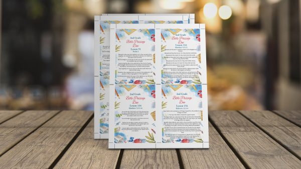 2nd Grade Bible Passage Reminder Cards