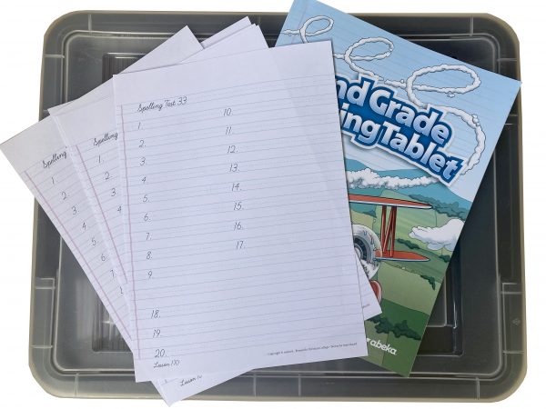 2nd Grade Spelling Tests Template