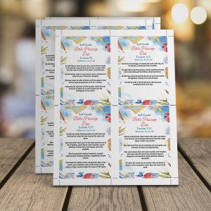 3rd Grade Bible Passage Reminder Cards